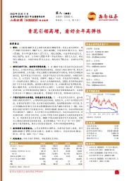 青花引领高增，看好全年高弹性
