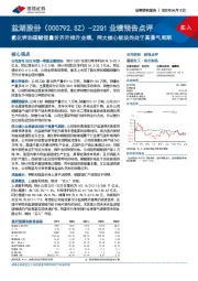 22Q1业绩预告点评：氯化钾和碳酸锂量价齐升推升业绩，两大核心板块均处于高景气周期