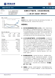 事件点评:定增助力产能扩张,未来成长确定性高