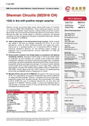 1Q22 in line with positive margin surprise