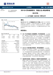 事件点评：2021Q4营收稳健增长，智能生态+新能源赛道重点布局