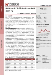 点评报告：提高核心业务子公司持股比例，加速搭建创新材料平台