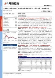 公司信息更新报告:化妆品业务持续高增长,地产业务下滑拖累业绩