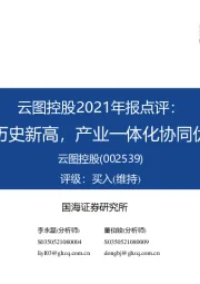 云图控股2021年报点评:营收利润创历史新高,产业一体化协同优势持续增强