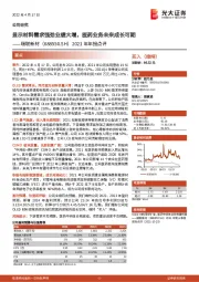 2021年年报点评：显示材料需求强劲业绩大增，医药业务未来成长可期