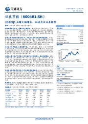 2022Q1业绩大幅增长，加速光伏业务转型