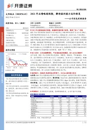 公司信息更新报告：2021年业绩略超预期，静待盈利能力边际修复