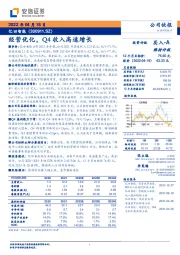 经营优化，Q4收入高速增长