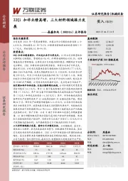 点评报告：22Q1扣非业绩高增，三大材料领域接力发展