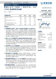 缔造小分子CDMO一体化平台，CGTCDMO蓝海赛道再起航