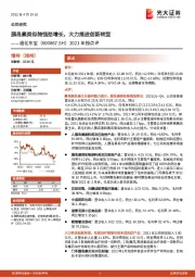 2021年报点评：胰岛素类似物强劲增长，大力推进创新转型