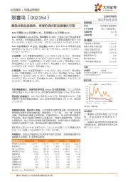 聚焦优势品类提效，培育阶梯式新品牌增长可期