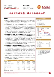 2021年年报点评:业绩增长超预期,横向业务持续拓宽