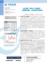 年报点评：业绩增长亮眼，卡位先进半导体材料