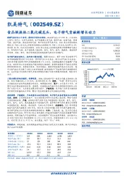 食品级液体二氧化碳龙头，电子特气贡献新增长动力