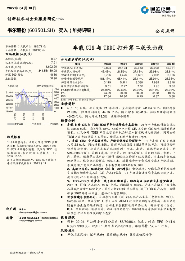 车载CIS与TDDI打开第二成长曲线
