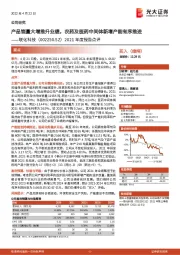 2021年度报告点评：产品销量大增推升业绩，农药及医药中间体新增产能有序推进