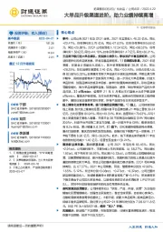 大单品升级渠道进阶，助力业绩持续高增