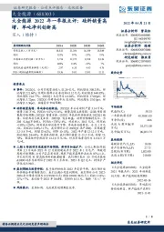 大全能源2022年一季报点评：硅料销量高增，单吨净利创新高