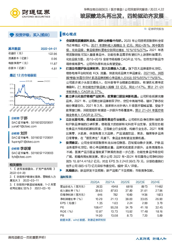 玻尿酸龙头再出发，四轮驱动齐发展