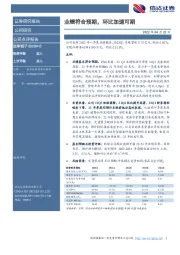业绩符合预期,环比加速可期