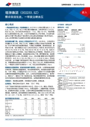 需求表现低迷,一季度业绩承压