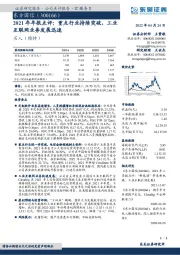 2021年年报报点评：重点行业持续突破，工业互联网业务发展迅速