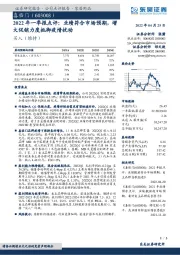 2022年一季报点评：业绩符合市场预期，增大促销力度抵御疫情扰动