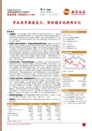 多品类多渠道发力,营收稳步迈进两百亿