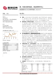 公司简评报告：煤、铝板块相得益彰，新能源乘势而上