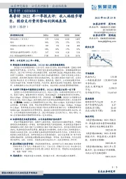 奥普特2022年一季报点评：收入端稳步增长，股份支付费用影响利润端表现