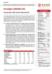 Strong 4Q21/1Q22 results; Reiterate BUY