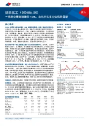 一季度业绩高速增长104%，农化巨头多方位优势显著