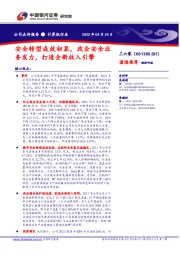 安全转型成效初显,政企安全业务发力,打造全新收入引擎