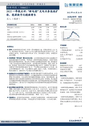 2022一季报点评：“新电途”充电业务高速扩张，能源数字化稳健增长