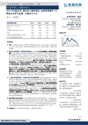 2021年年报点评：营业收入稳步增长，经营效率提升，IC载板行业景气高增，业绩动力十足