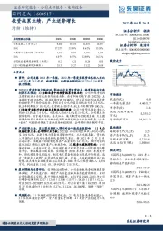 投资拖累业绩,产业逆势增长