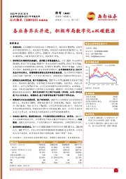 各业务齐头并进,积极布局数字化+双碳能源