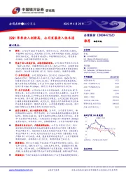 22Q1单季收入创新高，公司发展进入快车道