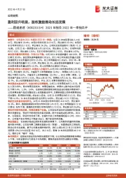 2021年报及2022年一季报点评:盈利回升明显,股权激励推动长远发展