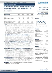 2021年年报点评：2021年智慧水务信息化营收同比增长3.9倍，水厂板块增长5.4倍