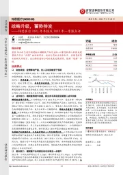 伟思医疗2021年年报及2022年一季报点评：战略升级，蓄势待发