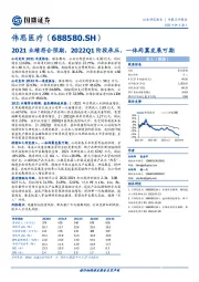 2021业绩符合预期，2022Q1阶段承压，一体两翼发展可期