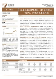 Q1业绩同比+137%，深海业务屡获突破