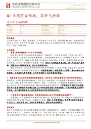 Q1业绩符合预期,高景气持续