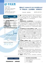 2021年年报和2022年一季报点评:主业再聚焦,定增望发力