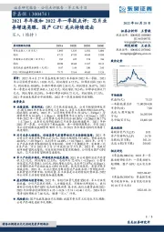 2021年年报和2022年一季报点评：芯片业务增速亮眼，国产GPU龙头持续进击