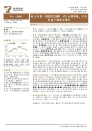 Q1业绩亮眼,充分受益下游需求增长