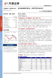 公司信息更新报告：股权激励顺利落地，底部有望加速成长