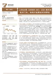 22Q1顺利实现开门红，结构升级释放利润弹性